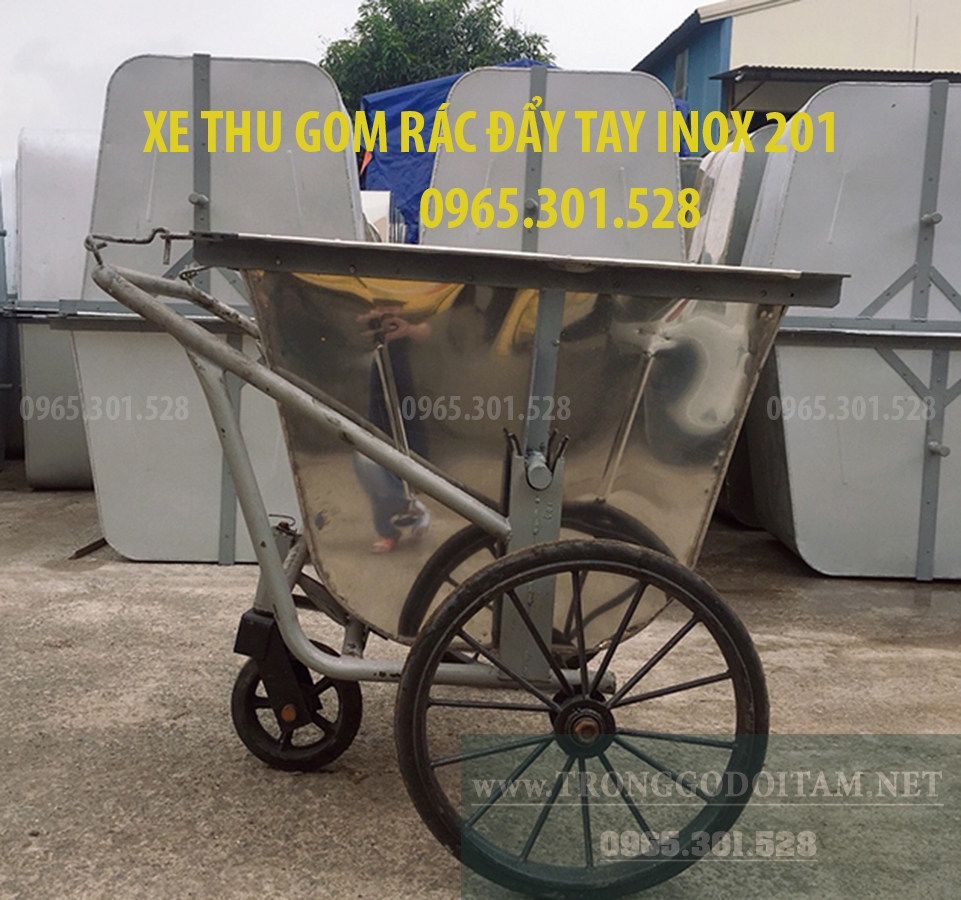 BÁN XE THU GOM RÁC 400L INOX