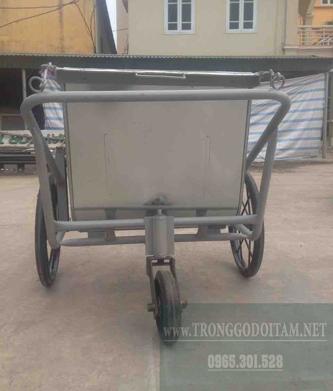 xe thu gom rác 400 lít tôn