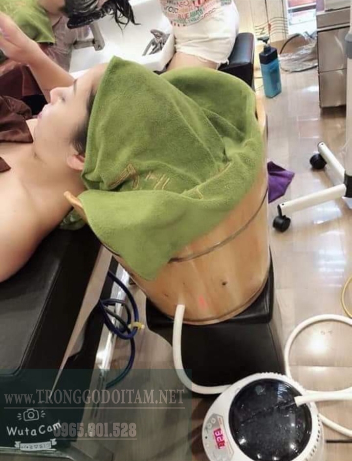 massage đầu, xông hơi tóc, spa cho tóc