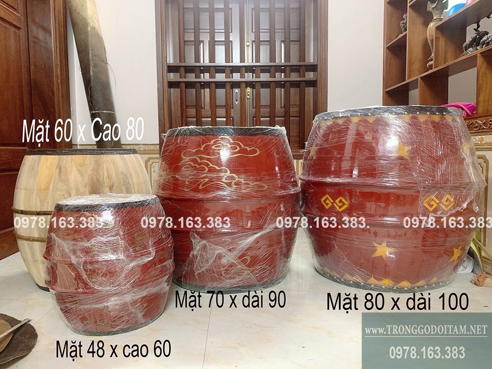 các loại kích cỡ trống cổ vũ
