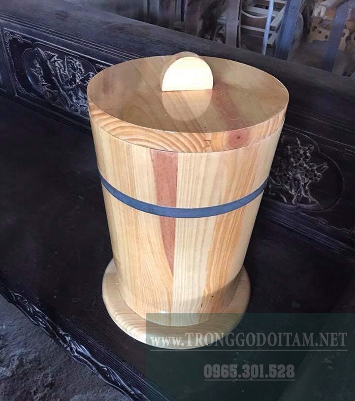 BÁN THÙNG GỖ ĐỰNG GẠO LOẠI 10KG