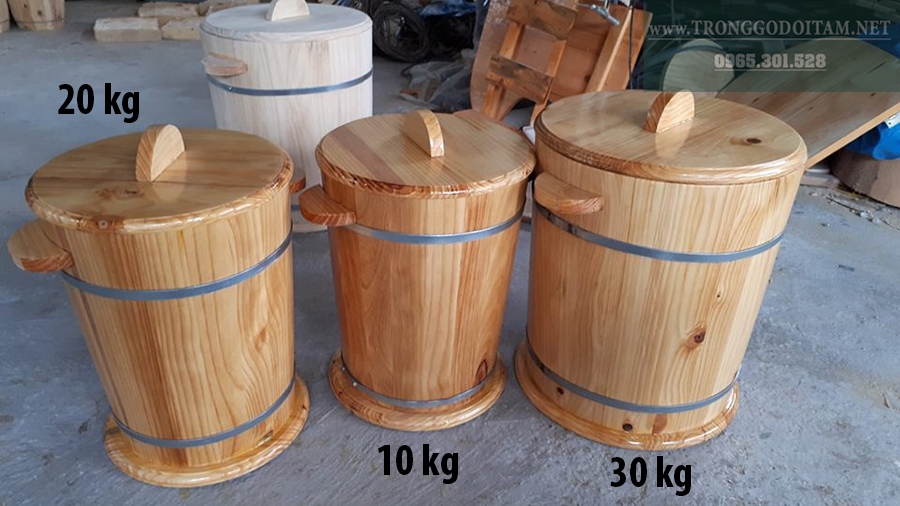 mua thùng đựng gạo bằng gỗ ở đâu