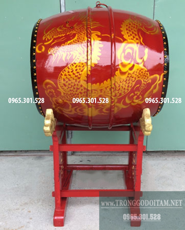 bán trống nhà chùa vẽ rồng đẹp
