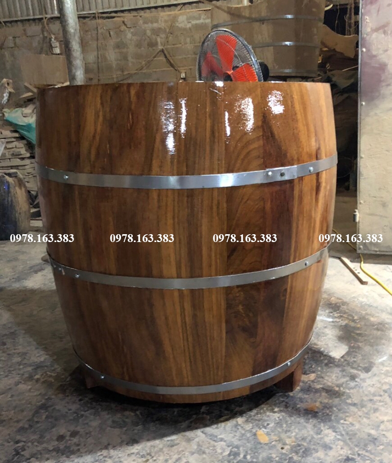 BỒN TẮM GỖ MÍT DÁNG TRÒN BỀN VĨNH CỬU