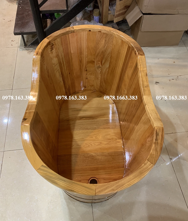 bồn tắm gỗ dài 1m2