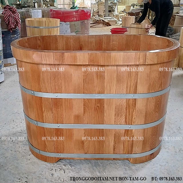 BỒN TẮM GỖ SỒI GIÁ RẺ