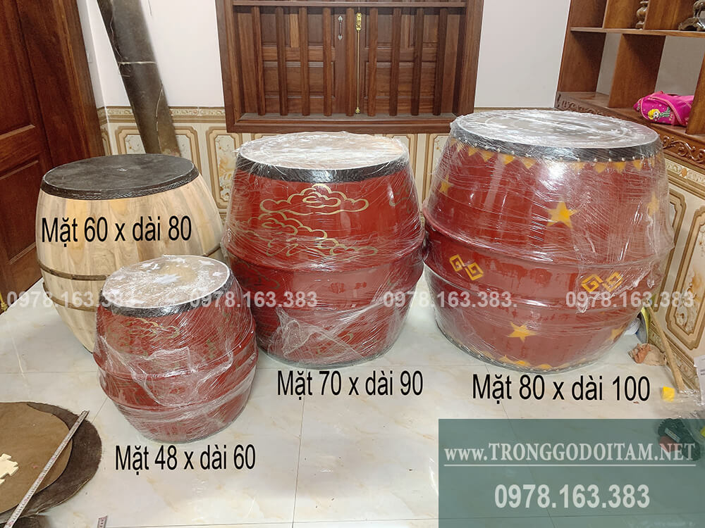 kích cỡ phổ biến của trống trường học