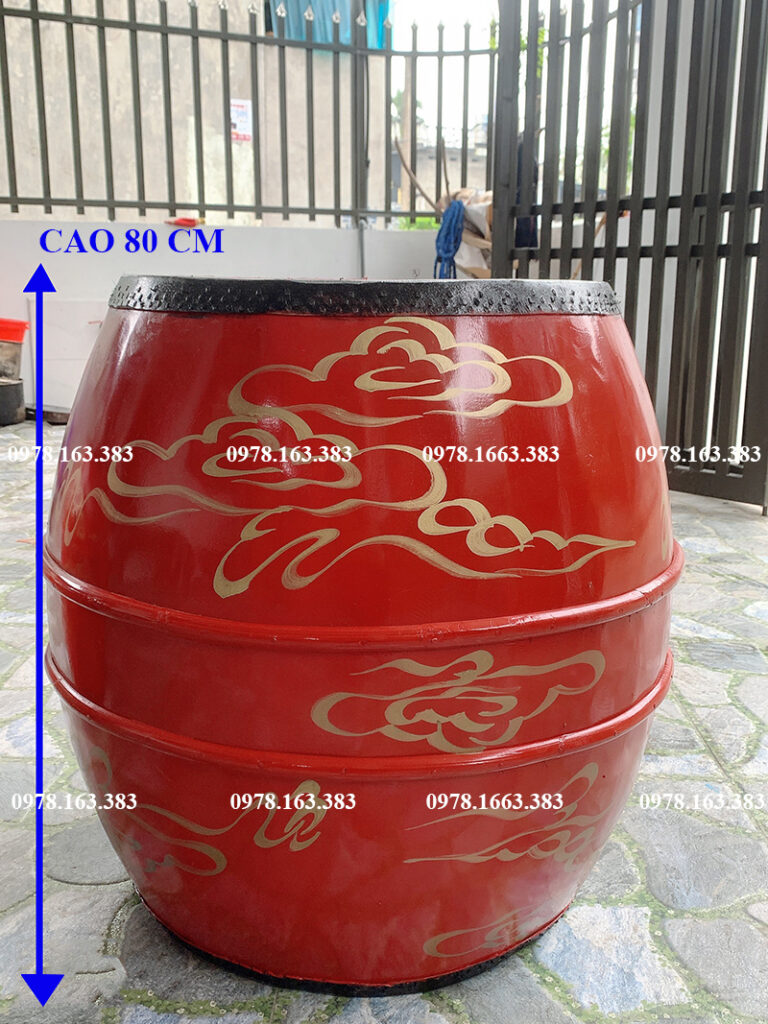 trống trường học cao 80cm rộng 60cm vẽ mây loại đẹp