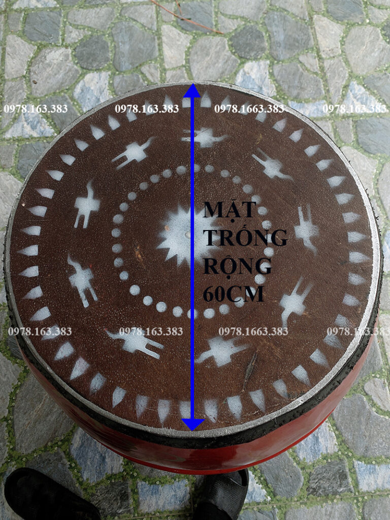 trống trường học mặt rộng 60cm cao 80cm