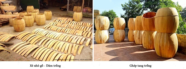 quy trình làm trống gỗ