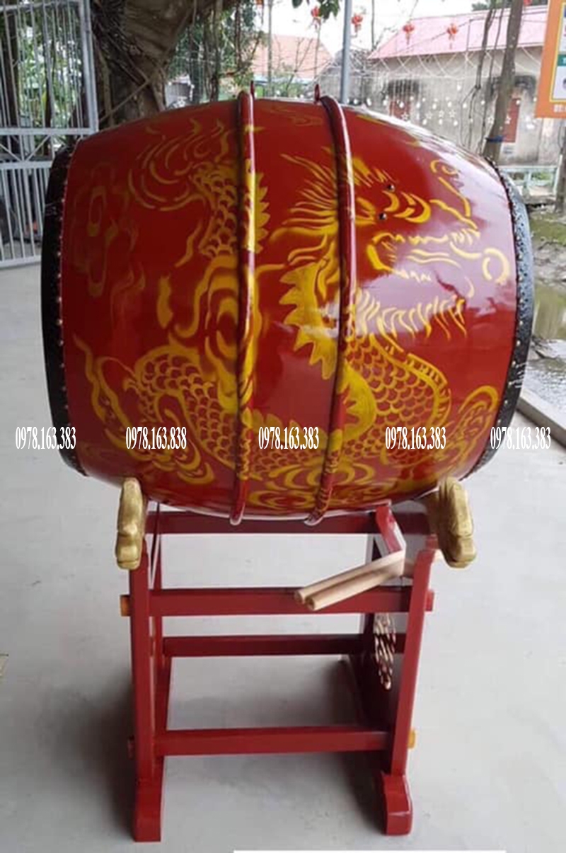 trống chùa vẽ rồng loại đẹp