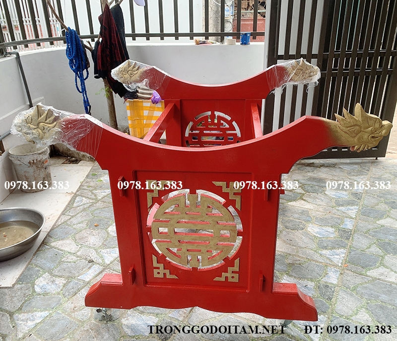 giá đỡ trống đầu rồng cao cấp