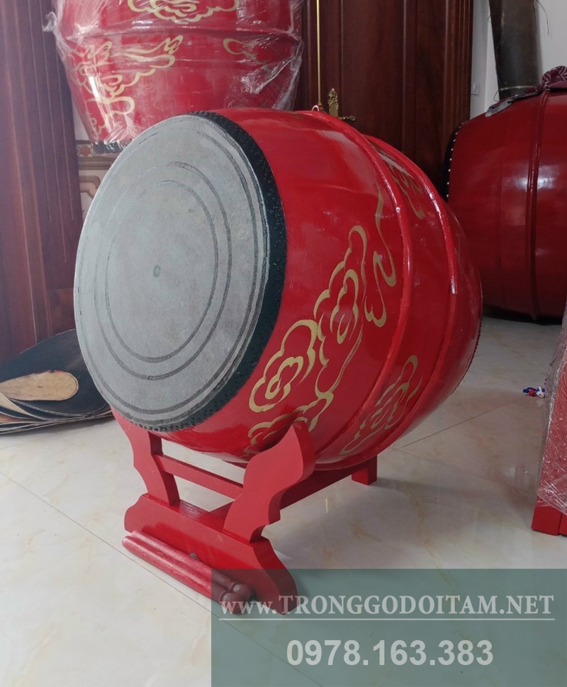 trống da bò danh cho đình chùa