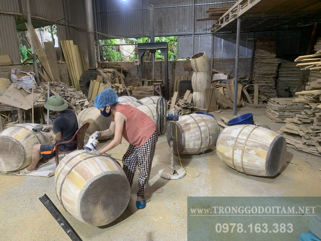 Xưởng sản xuất trống da bò