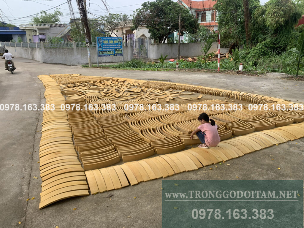tang gỗ ghép trống