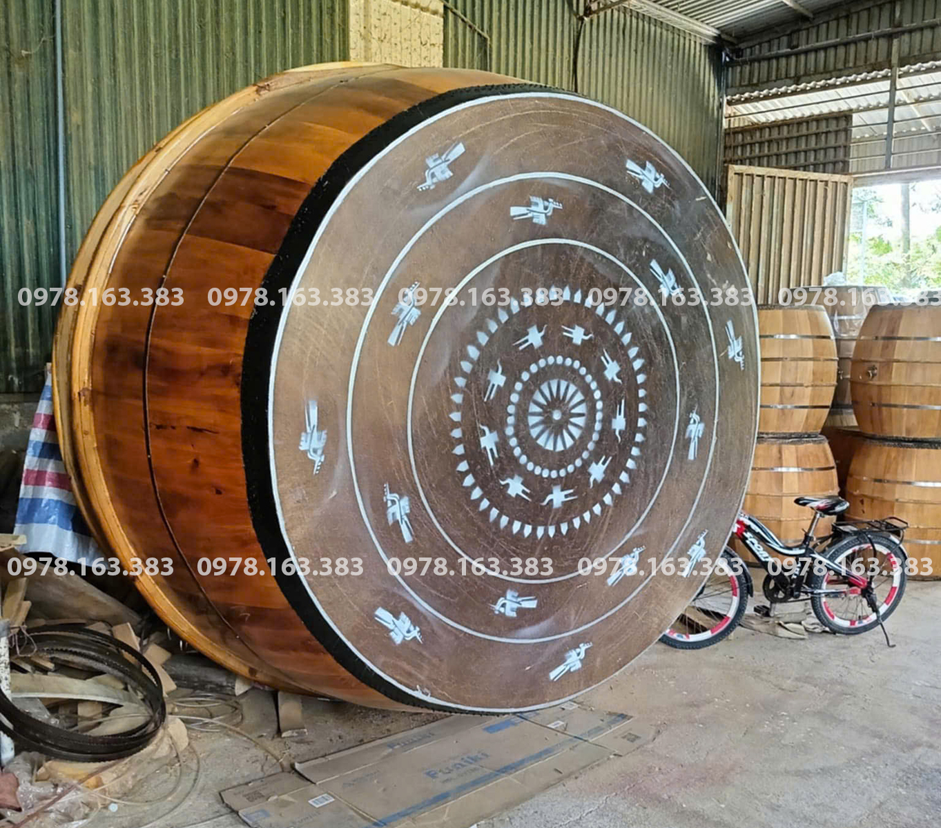 BẢNG GIÁ TRỐNG GỖ DA TRÂU