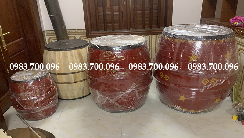 trống da trâu bằng gỗ