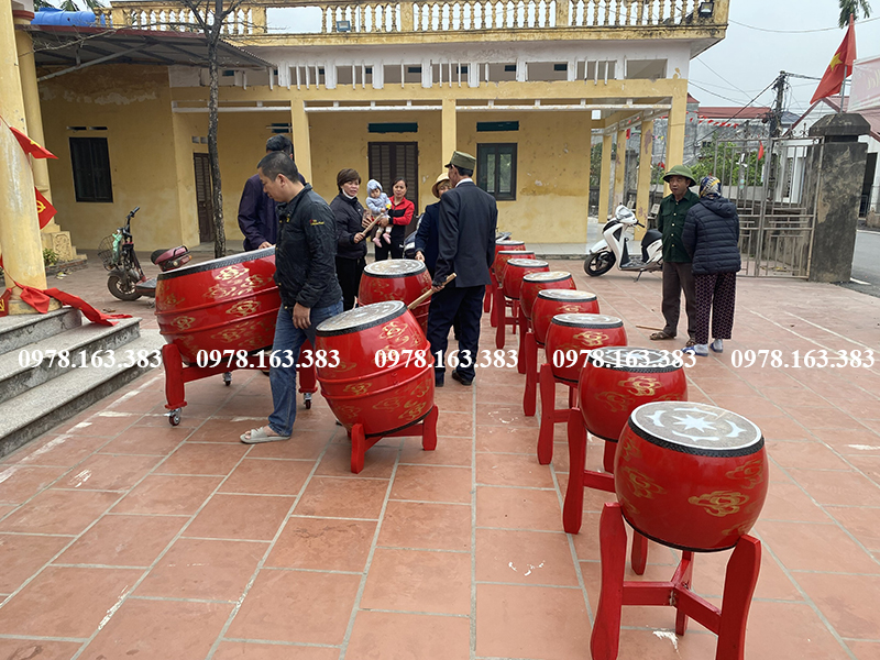 Tìm hiểu các loại trống hội tại Trống Gỗ Đọi Tam