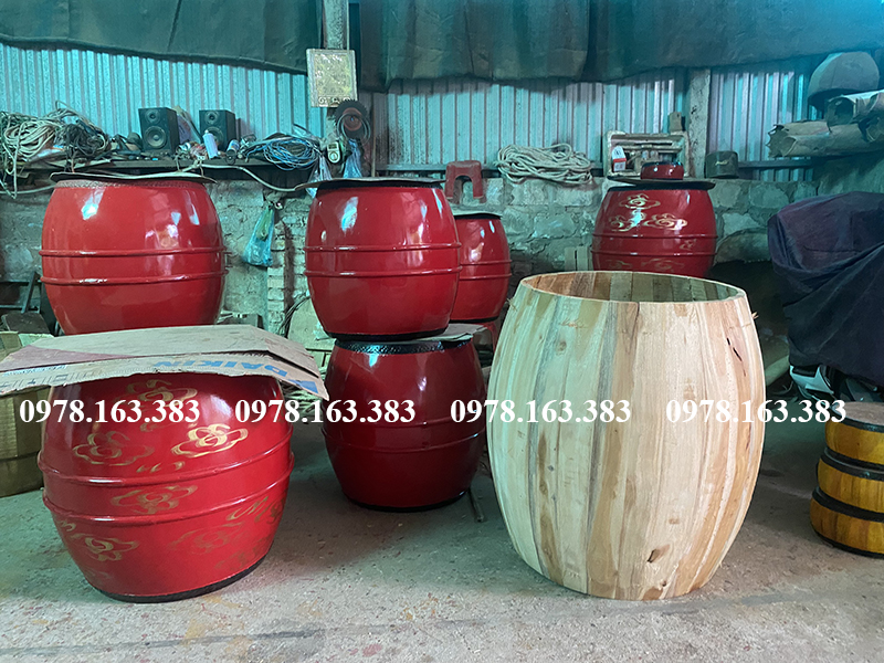 xưởng sản xuất trống hội làng