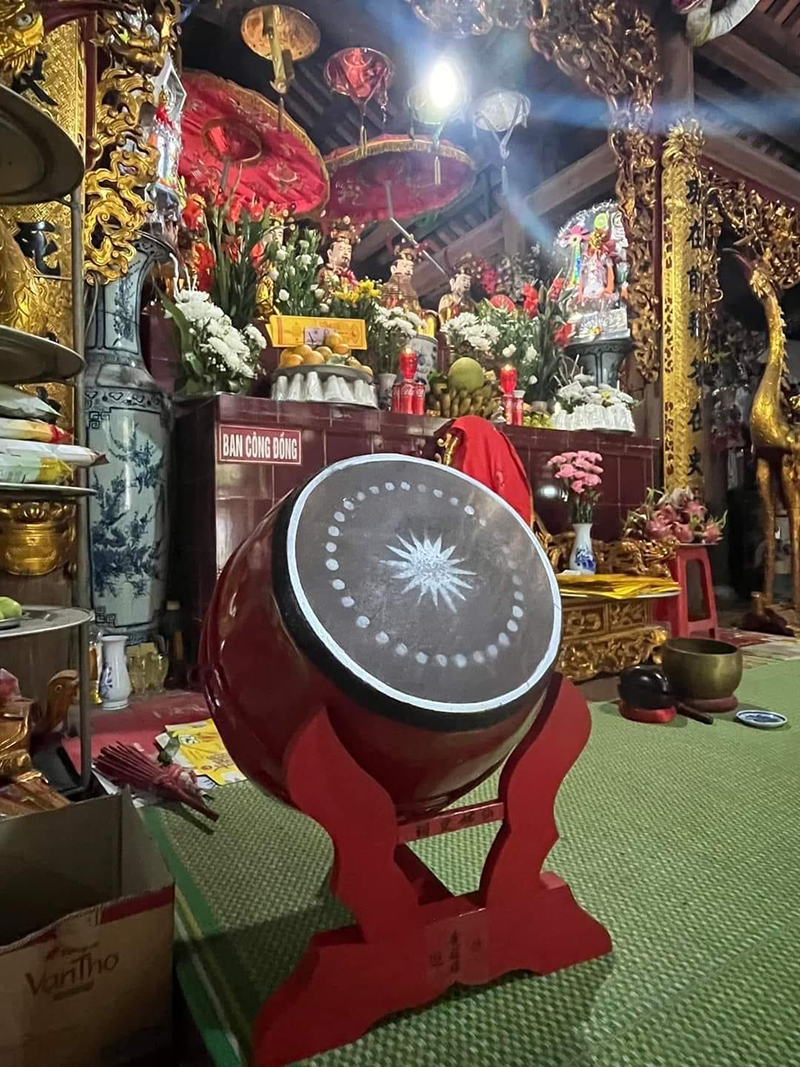 trống cúng đền thờ, chùa, đình