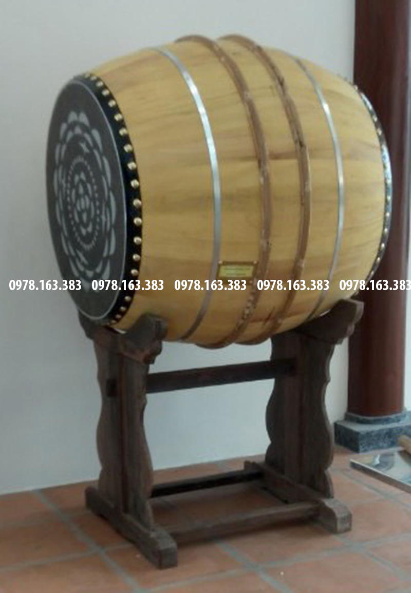 trống nhà thờ họ để mộc không sơn không phủ bóng