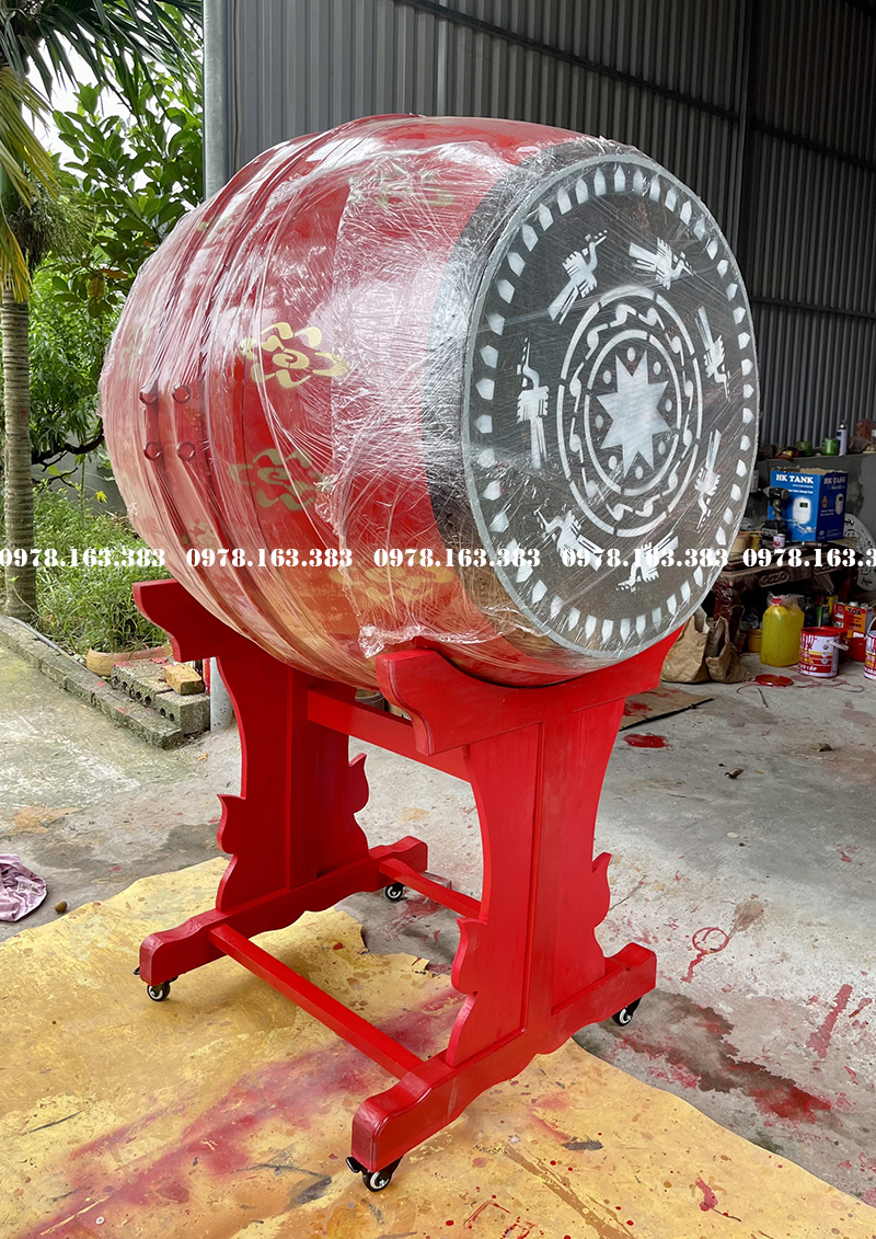 tiếng trống trường gỗ mít da trâu giá đỡ cánh bướm