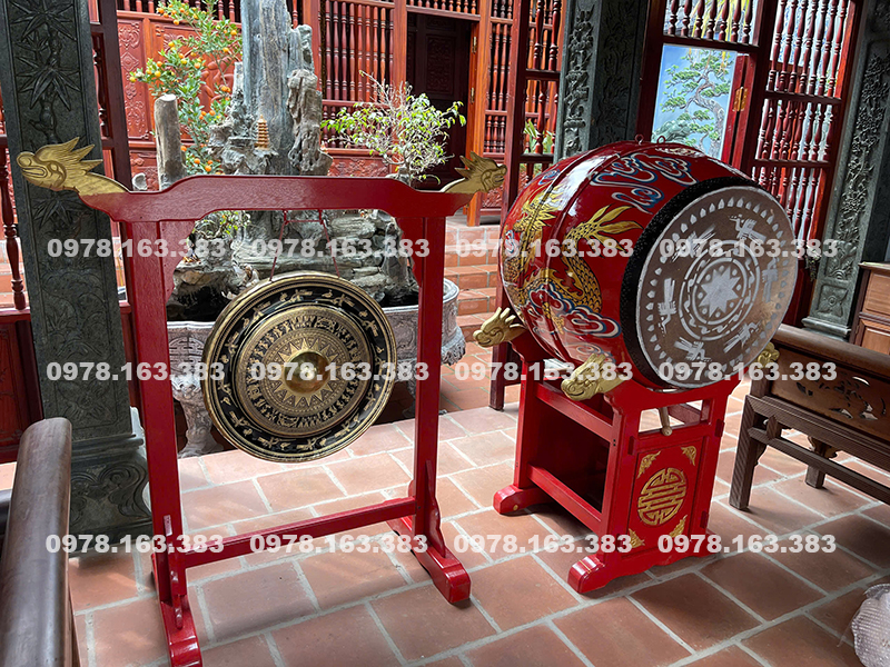 Bộ trống chiêng mặt 60 cao 80 