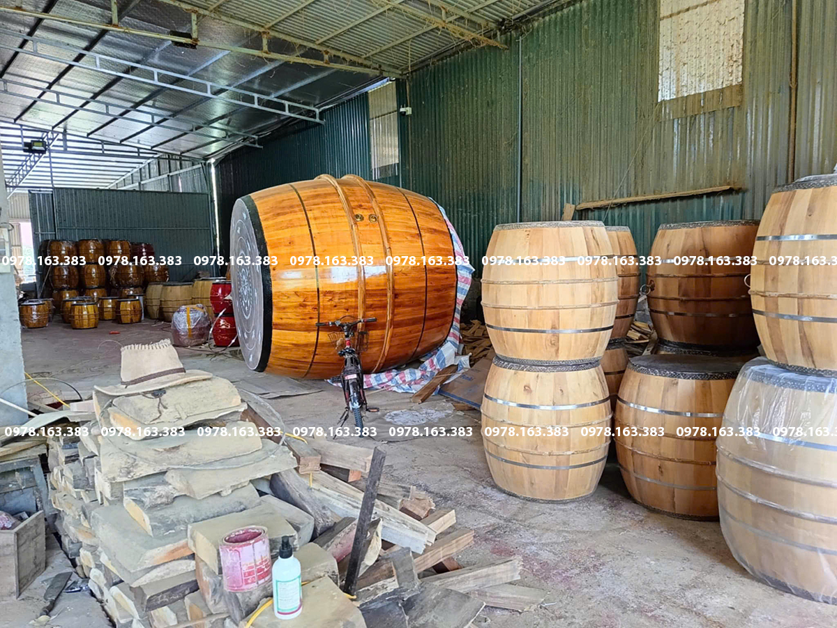 Xưởng trống gỗ da trâu